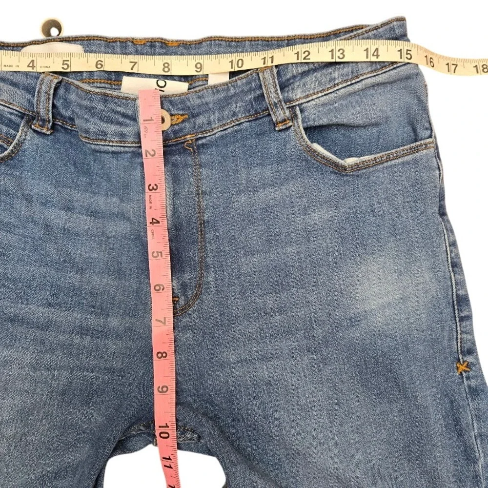 COLLUSION x001‎ Skinny Jeans Mens W34 L32 Light Wash Denim Blue